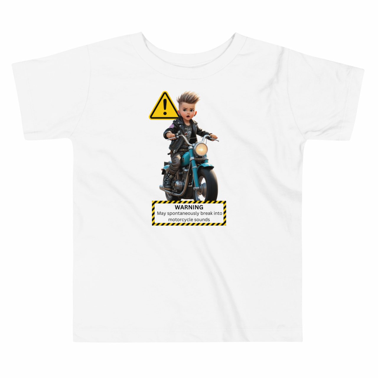Warning Kurzärmeliges Baby-T-Shirt – Bild 3