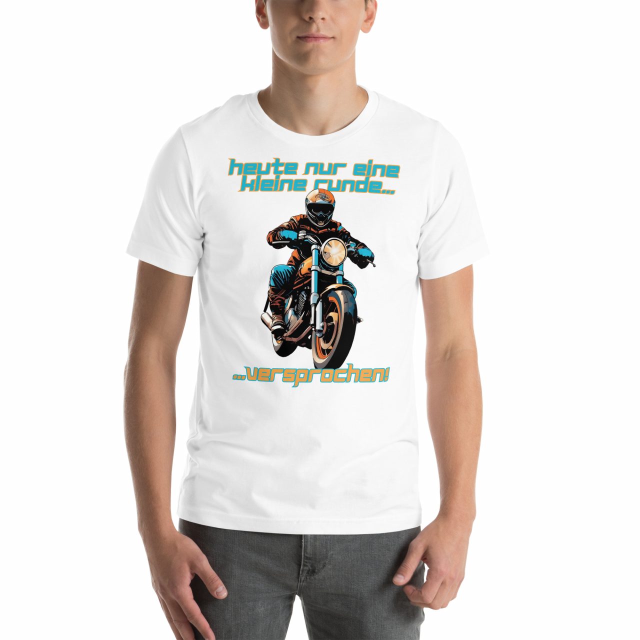 Heute nur eine kleine Runde Unisex-T-Shirt schwarz – Bild 3