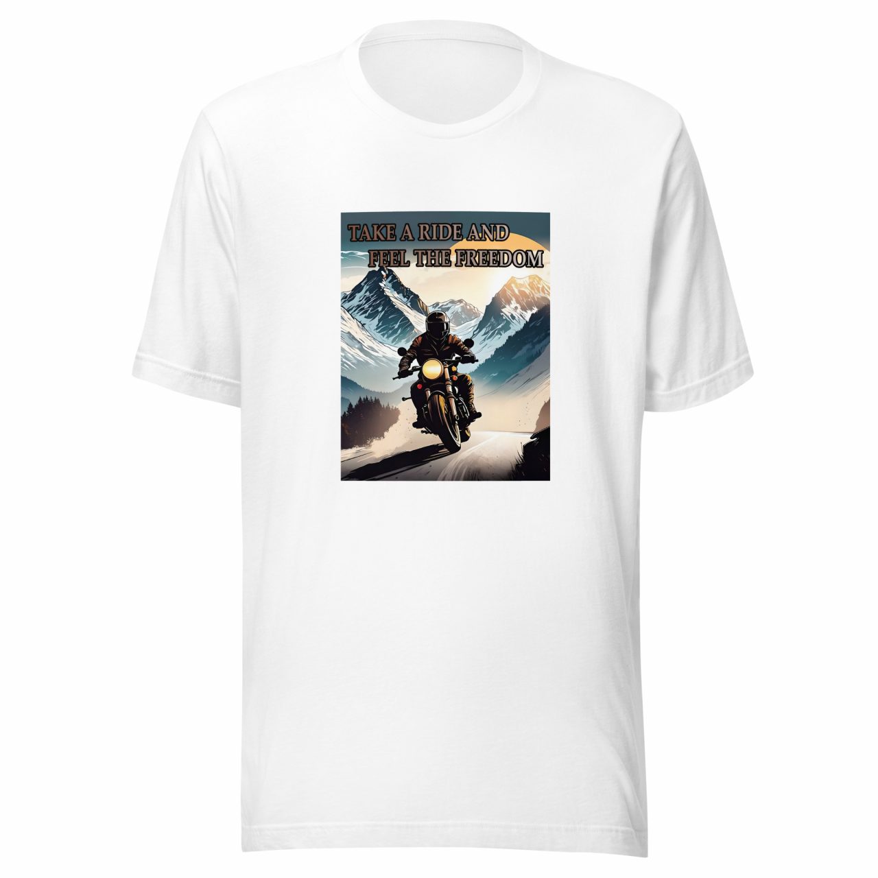 Take a Ride and Feel the Freedom Unisex-T-Shirt – Bild 3