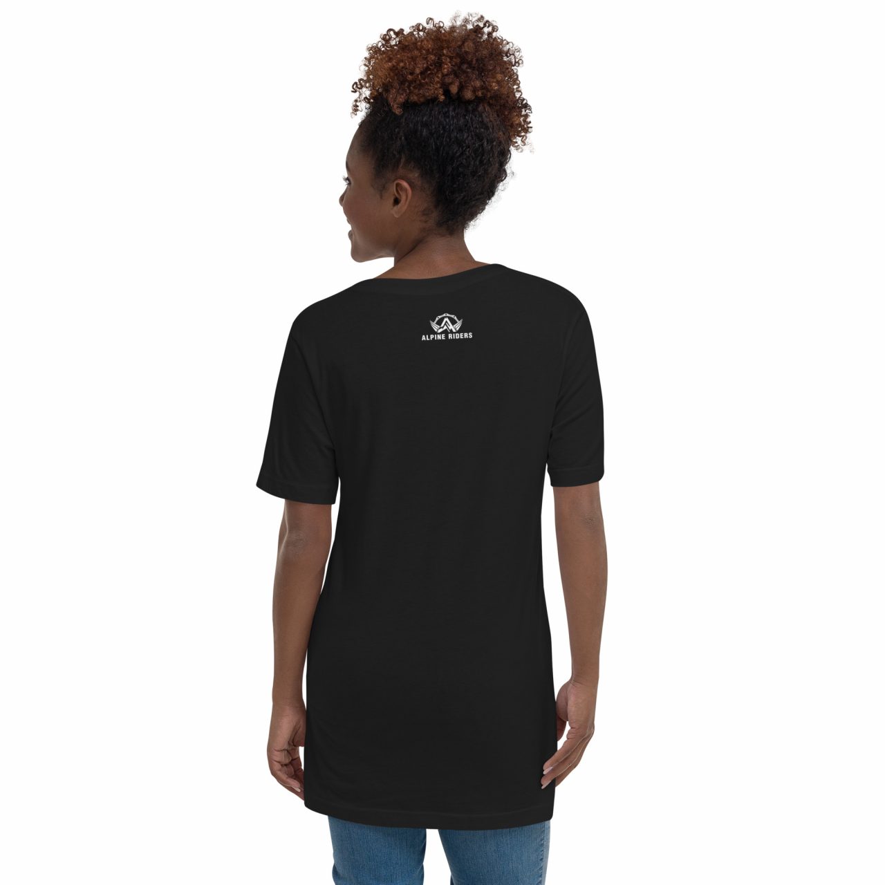 Das Böse Kurzärmeliges Unisex-T-Shirt mit V-Ausschnitt schwarz – Bild 4