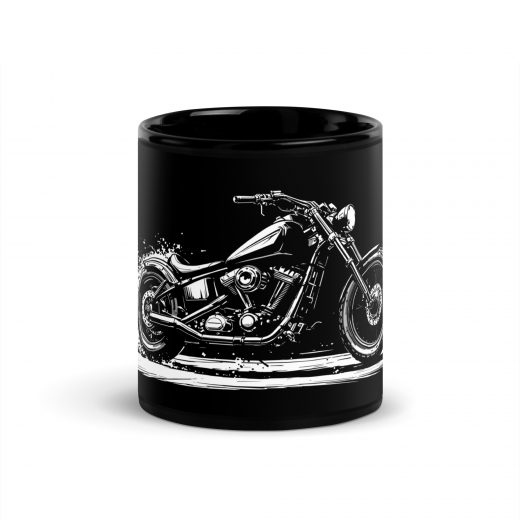 Alpine Riders Schwarze glänzende Tasse