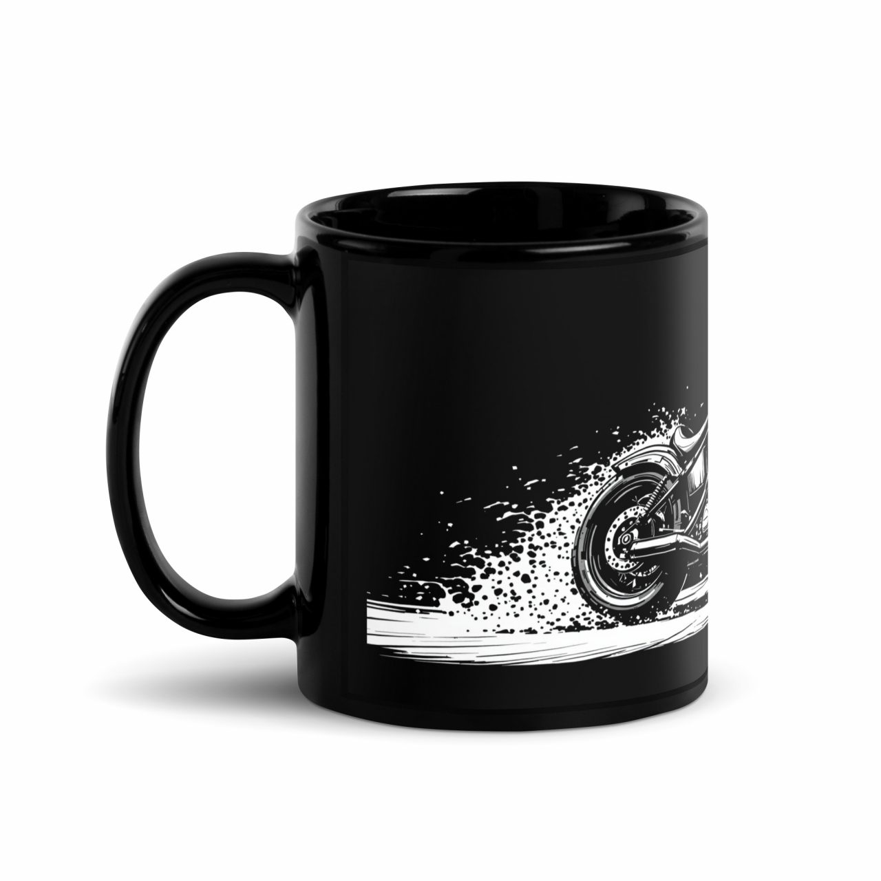 Alpine Riders Schwarze glänzende Tasse – Bild 2