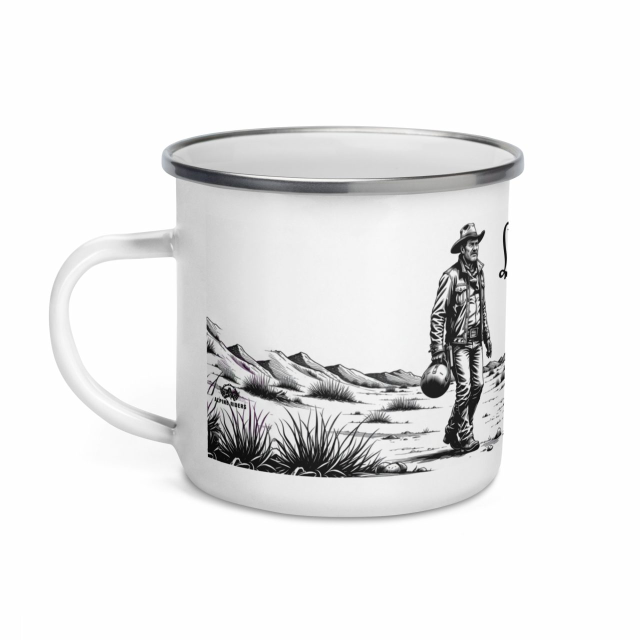 Lonesome Rider Emailletasse – Bild 3