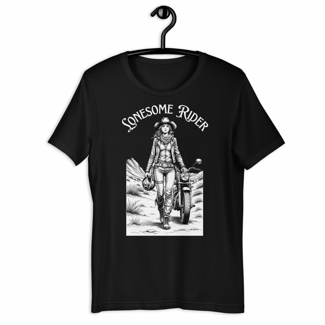 Lonesome Rider Girl Unisex-T-Shirt – Bild 3