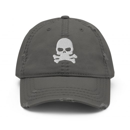 Skull&Bones Dad-Hat im Used-Look