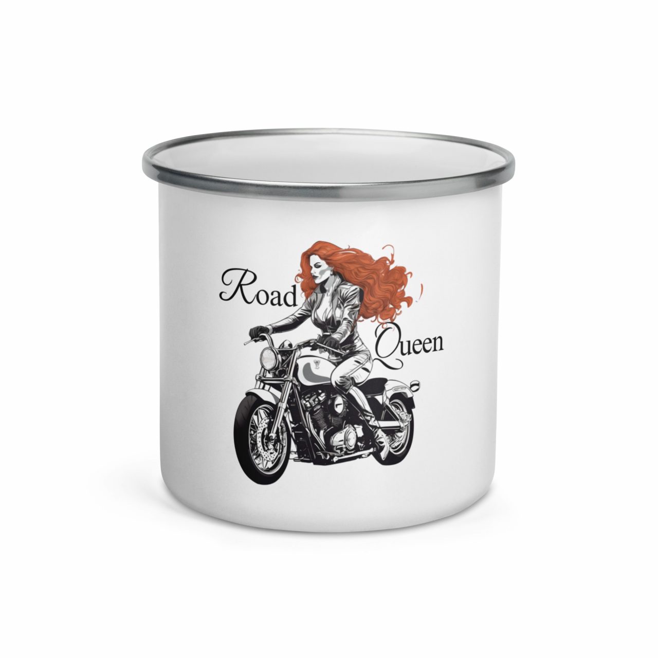 Road Queen Emailletasse