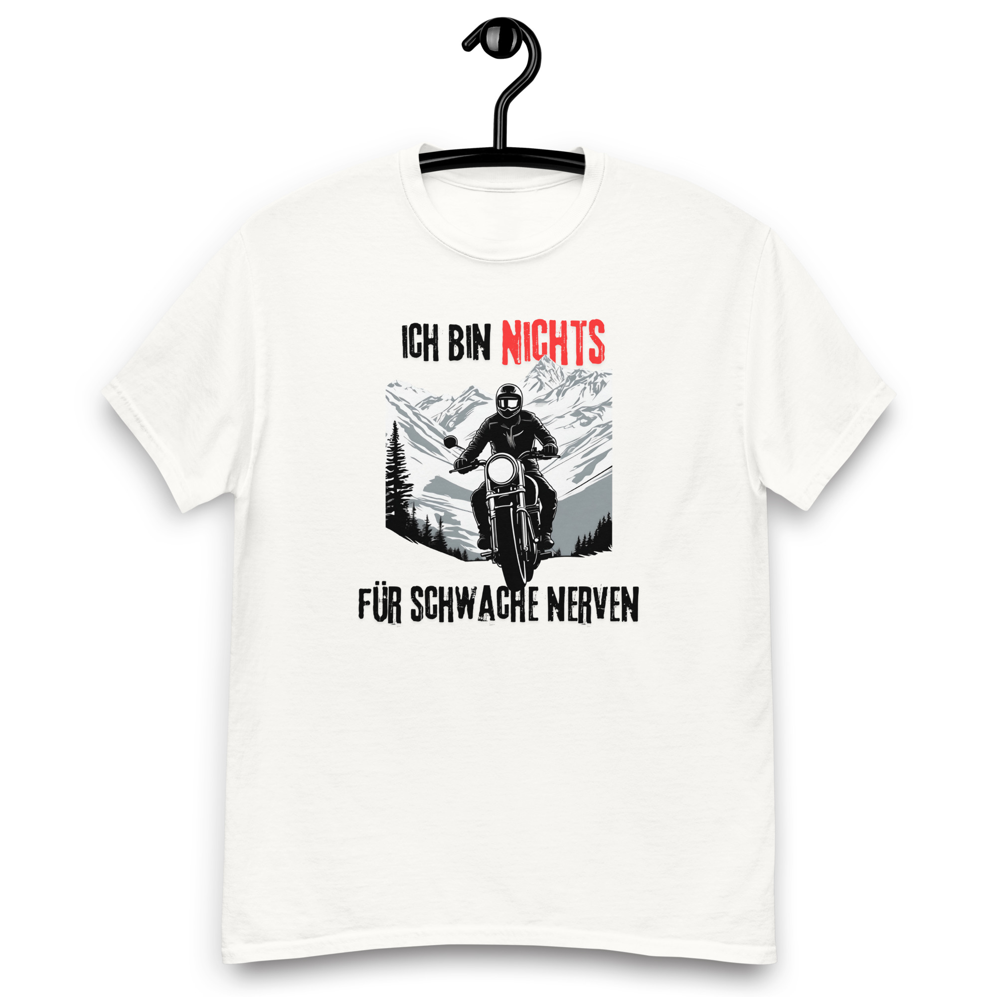 Ich bin nichts für schwache Nerven Klassisches Unisex T-Shirt – Bild 4