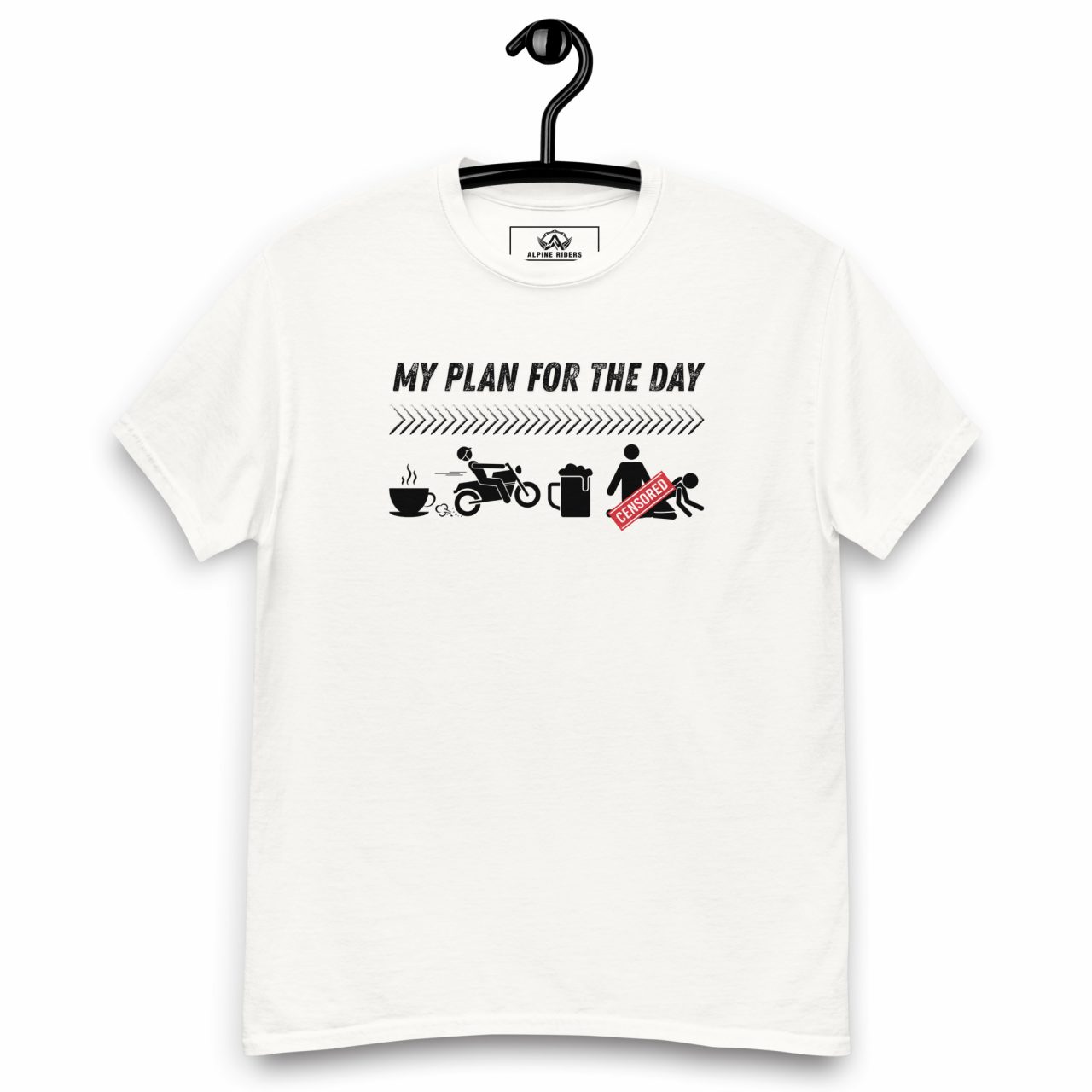 My Plan for the day v2 Klassisches Unisex T-Shirt – Bild 2