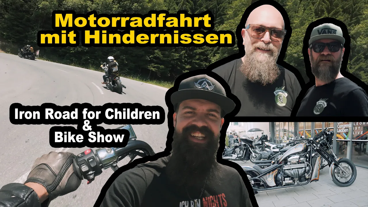 Motorradfahrt mit Hindernissen