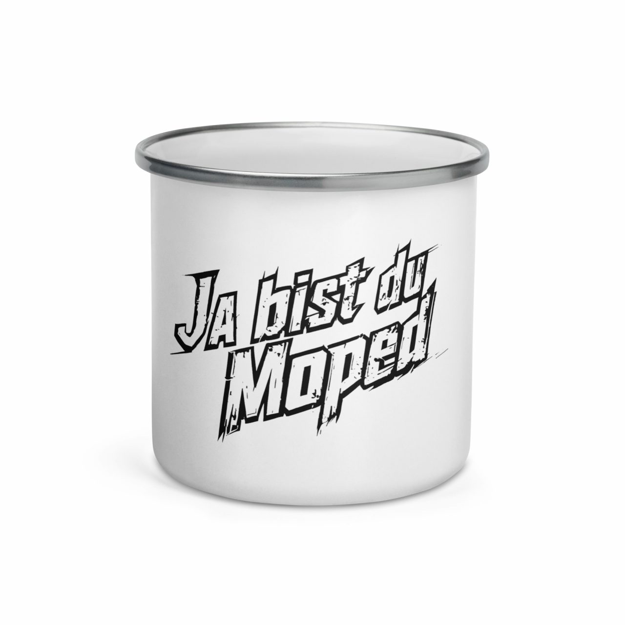 Ja bist du Moped Emailletasse