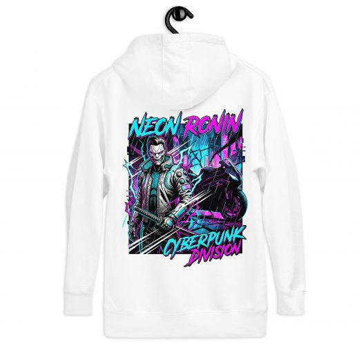 Hoodie „Neon Ronin – Cyberpunk Division“