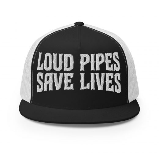 Trucker Cap „Loud Pipes Save Lives“ – Biker Style für echte Motorradfahrer
